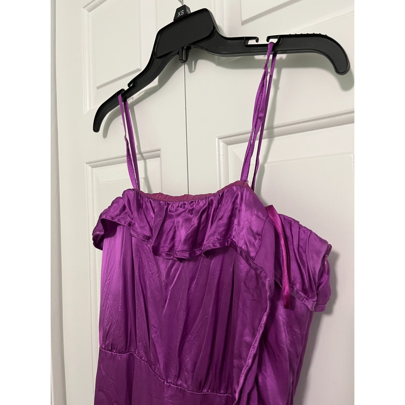 Vintage Purple Silk Dress Uk Size 12 Us 8 Womens Medium M Special Edition — image 5 of 8